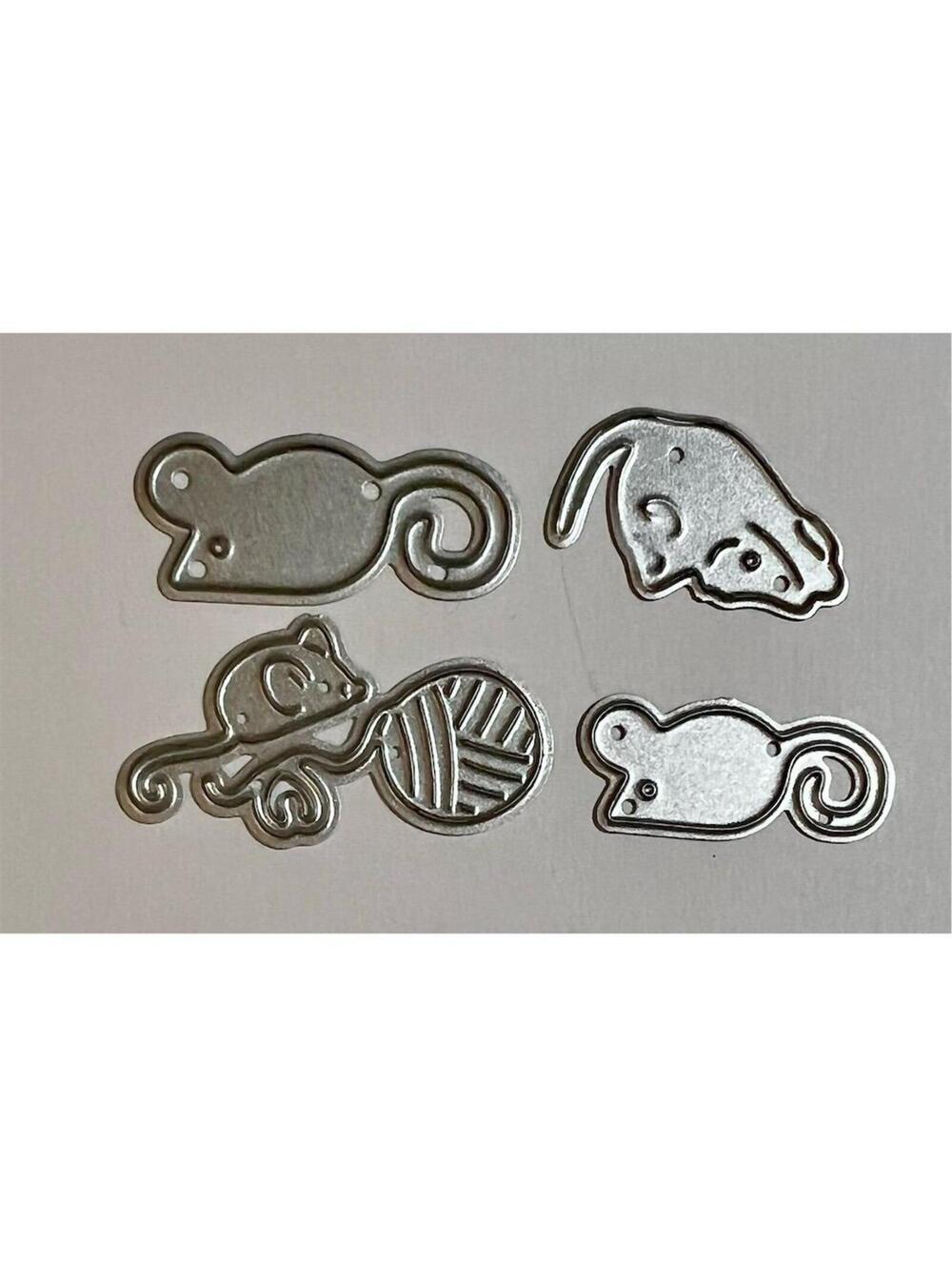 Lawn Fawn Mouse & Yarn Metal Cutting Die Set Card Making Scrapbooking